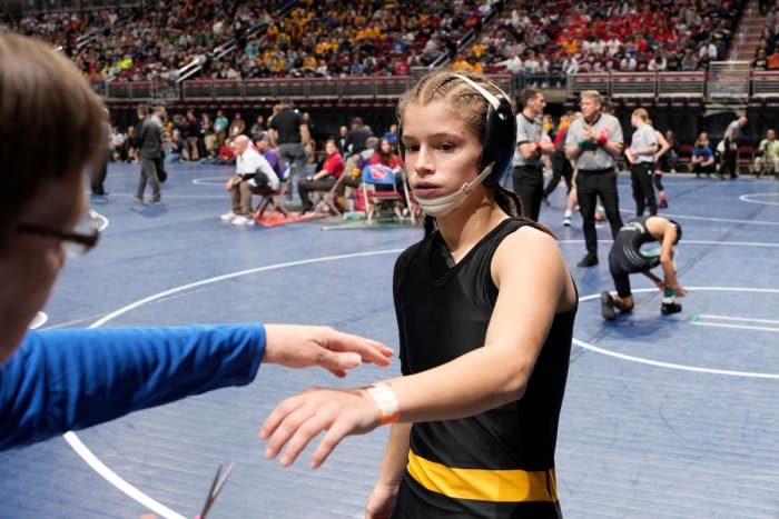 Reanah Utterback is 38-4 and is the Class 1A 106-pound No, 9 seed in the IHSAA individual state wrestling tournament.